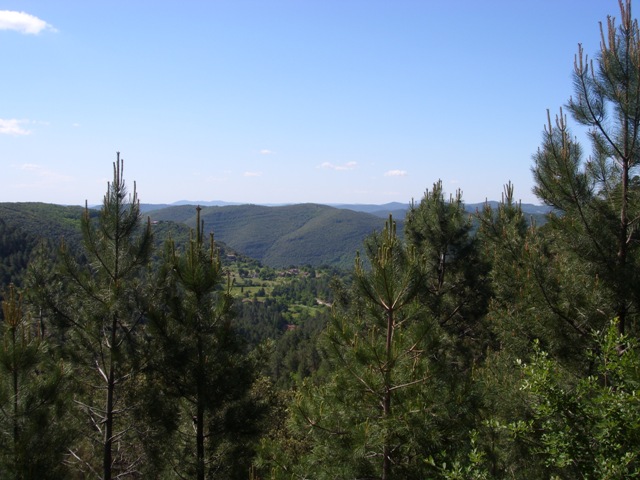 Vue du hameau d'Aigladines
