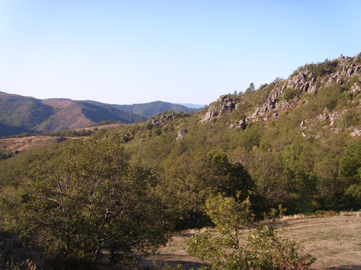 Paysages sur le mont Lozère